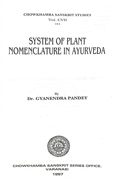 System of Plant Nomenclature in Ayurveda